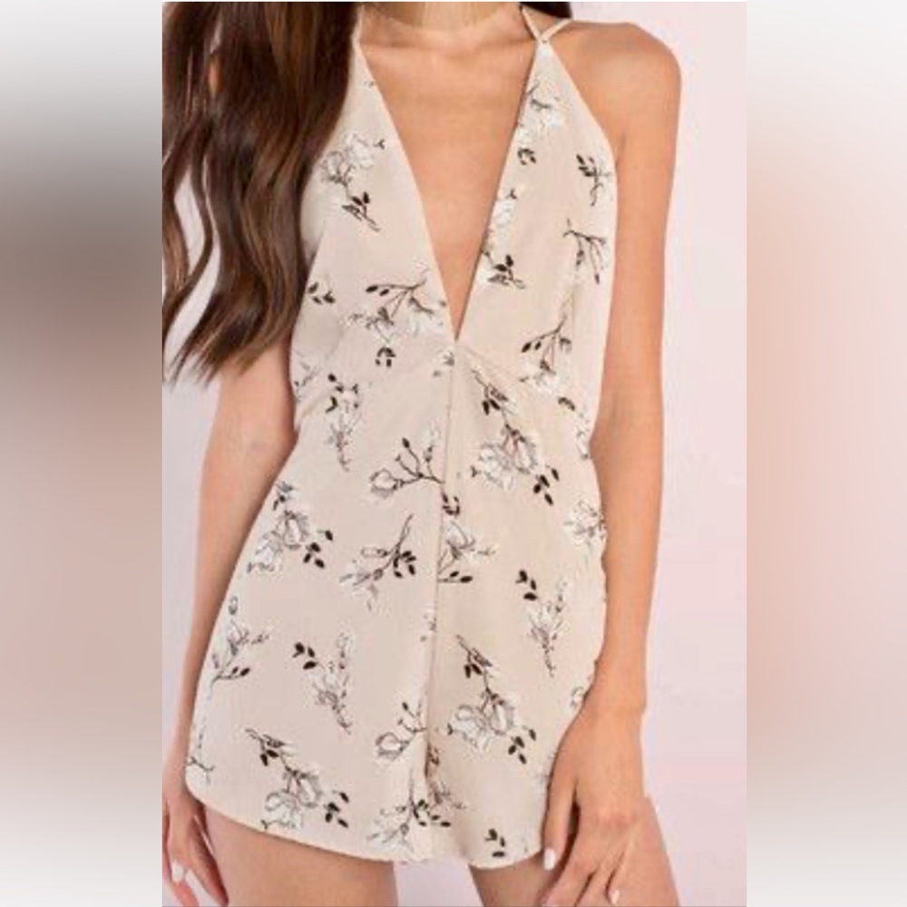 TOBI floral cream romper